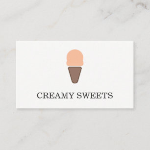 Ice Cream Cone Icon Sherbet Visitekaartje