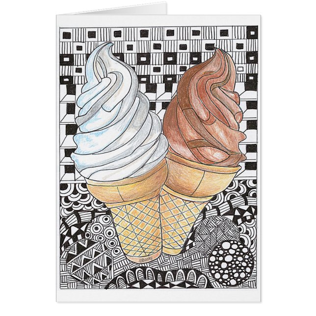 Ice Cream Cone-kaart (Voorkant)