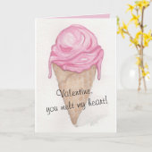 Ice Cream Cone Kaart (Gele Bloem)
