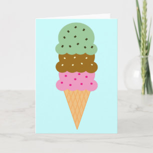 Ice Cream Cone-kaart Kaart