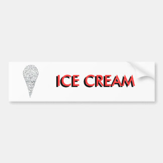 ICE CREAM CONE - kleine mensen met tongen Bumpersticker