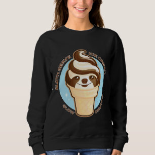 Ice Cream Cone luiaard Pun Relaxed Fit Trui