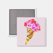 Ice Cream Cone Magneet (Voorkant / Achterkant)