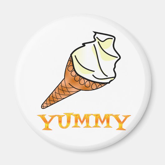 Ice Cream Cone Magneet (Voorkant)