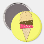 Ice Cream Cone Magneet (Voorkant / Achterkant)