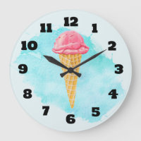 Ice Cream Cone met een blauw schilderplaatje