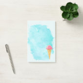 Ice Cream Cone met een blauw schilderplaatje Post-it® Notes (Kantoor)