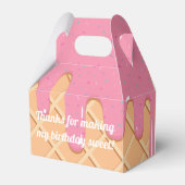 Ice Cream Cone met Sprinkles Plezier Bedankdoosjes (Voorkant Zijde)