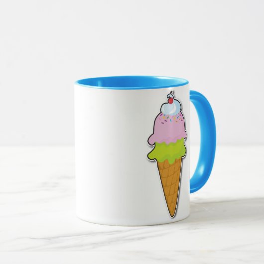 Ice Cream Cone Mok (Voorkant rechts)
