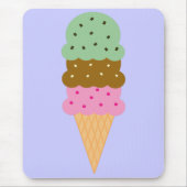 Ice Cream Cone Mousepad Muismat (Voorkant)