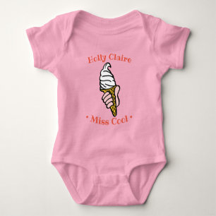 Ice Cream Cone-ontwerp aan persoonlijke voorkeur Romper
