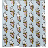 Ice Cream Cone-ontwerp Douchegordijn (Voorkant)