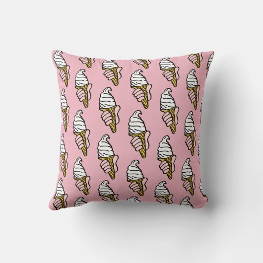 Ice Cream Cone-ontwerp Kussen (Achterkant)