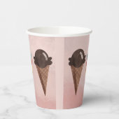 Ice Cream Cone Papieren Bekers (Links)