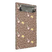 Ice Cream Cone Pattern on Brown Mini Klembord (Schuin)