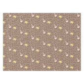 Ice Cream Cone Pattern on Brown Tafelkleed (Voorkant (Horizontaal))