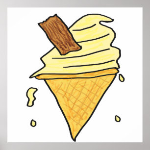 Ice Cream Cone Poster