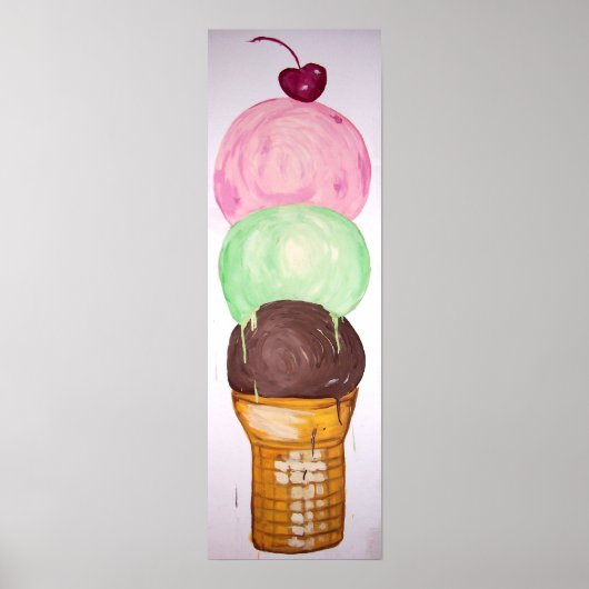 "Ice Cream Cone" Poster (Voorkant)