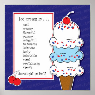  Ice Cream Cone-Poster Poster