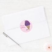 Ice Cream Cone Ronde Sticker (Envelop)