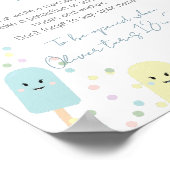 Ice Cream Cone Scoop Birthday Party Time Capsule Poster (Hoek)