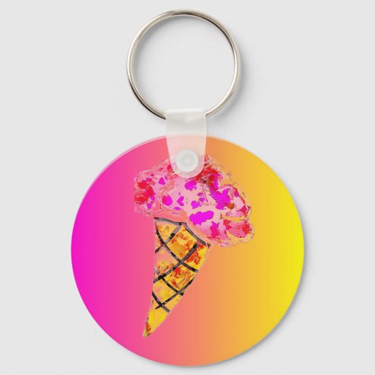 Ice Cream Cone Sleutelhanger (Voorkant)