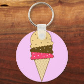 Ice Cream Cone Sleutelhanger (Voorkant)