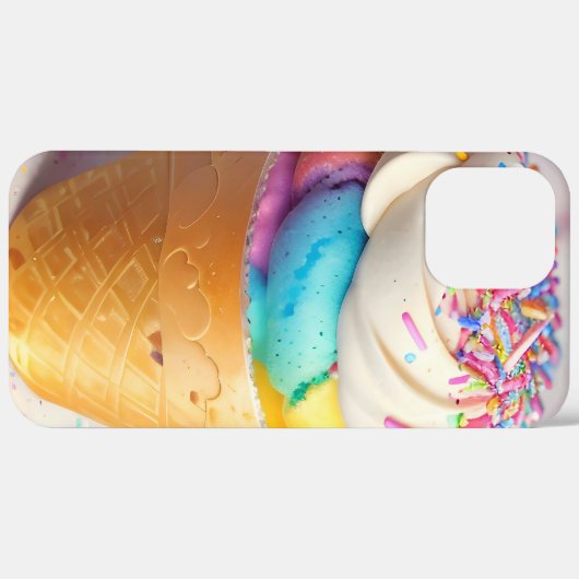 Ice Cream Cone Sprinkles Case-Mate iPhone Case (Achterkant (horizontaal))