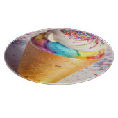 Ice Cream Cone Sprinkles Snijplank (Hoek)