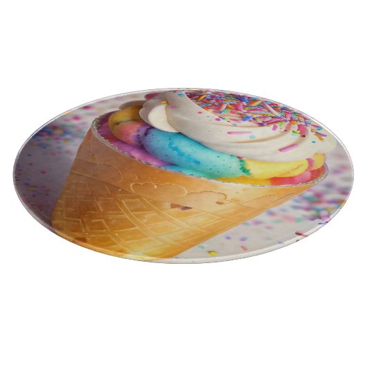 Ice Cream Cone Sprinkles Snijplank (Hoek)