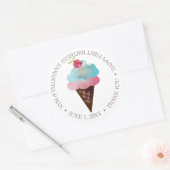 Ice Cream Cone Sticker (Envelop)