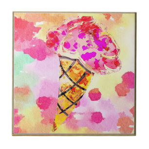 Ice Cream Cone Tile Tegeltje