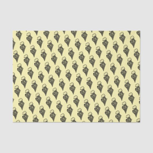 Ice Cream Cone Tissuepapier (Voorkant)