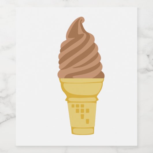 Ice Cream Cone Wijn Etiket (Enkel label)