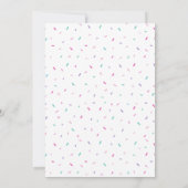 Ice Cream Cone with sprinkles Fun Kaart (Achterkant)