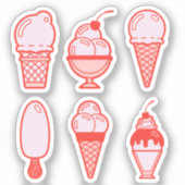 Ice Cream cones and sundaes stickers (Voorkant)