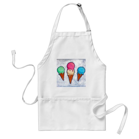 Ice Cream Cones Apron Standaard Schort (Voorkant)