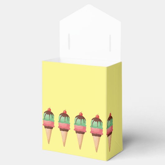 Ice Cream Cones Bedankdoosjes (Geopend)