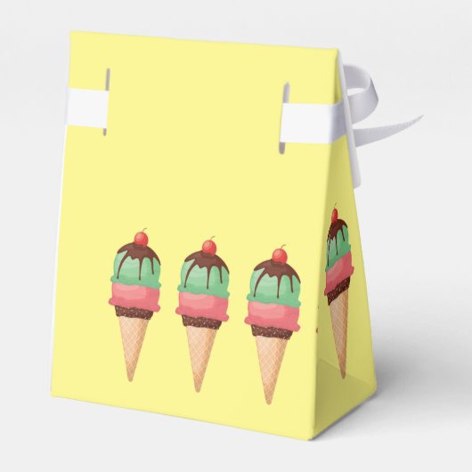 Ice Cream Cones Bedankdoosjes (Achterkant)