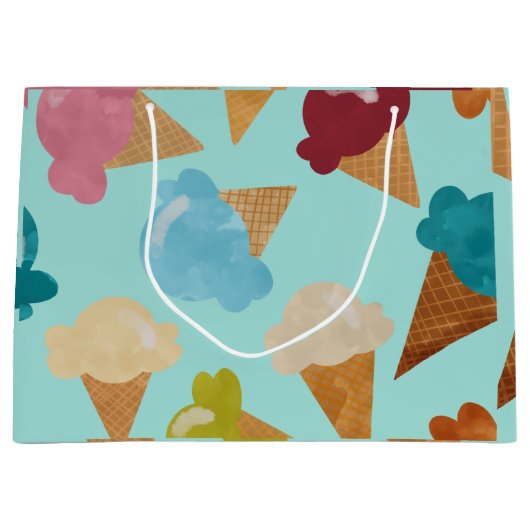 Ice Cream Cones for Days Groot Cadeauzakje (Voorkant)