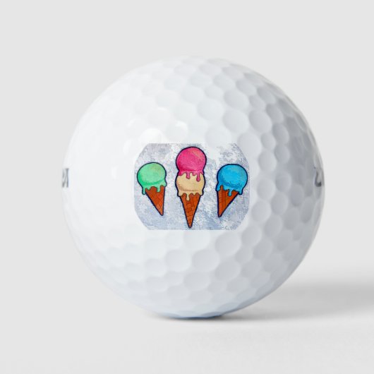 Ice Cream Cones Golfballen (Voorkant)