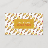 Ice Cream Cones, Ice Cream Parlor Visitekaartje (Voorkant)