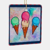 Ice Cream Cones keramisch Ornament (Rechts)