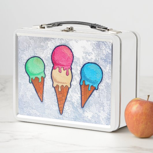 Ice Cream Cones Lunch Box (In situ)