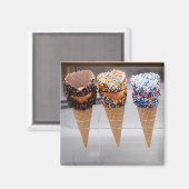 Ice Cream Cones Magneet (Voorkant / Achterkant)