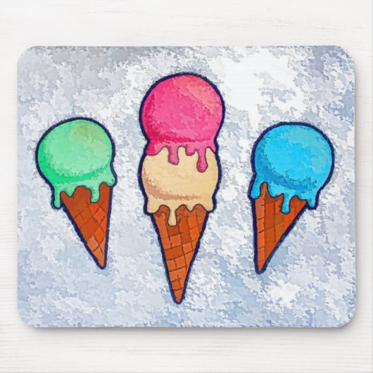 Ice Cream Cones Muismat (Voorkant)