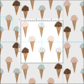 Ice Cream Cones Pattern Stof (Delen)