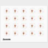 Ice Cream Cones Ronde Sticker (Vel)