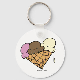Ice Cream Cones Sleutelhanger