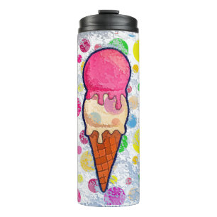 Ice Cream Cones Thermal Tumbler Thermosbeker